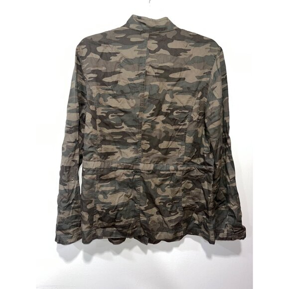 Camo Utility Jacket Women's By Social Standard Sanctuary Medium - Picture 2 of 7